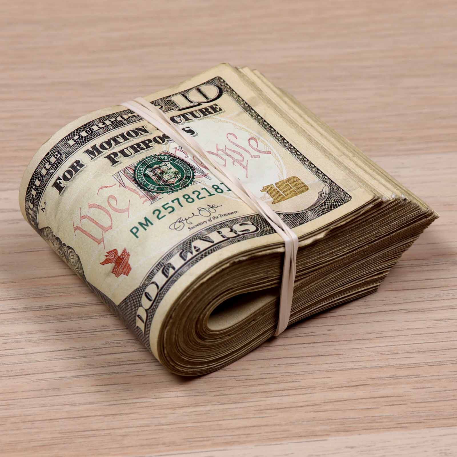 Money Prop - New Series $10 Bills ✔️RealAged™ $1,000 Full Print Band - Image 4
