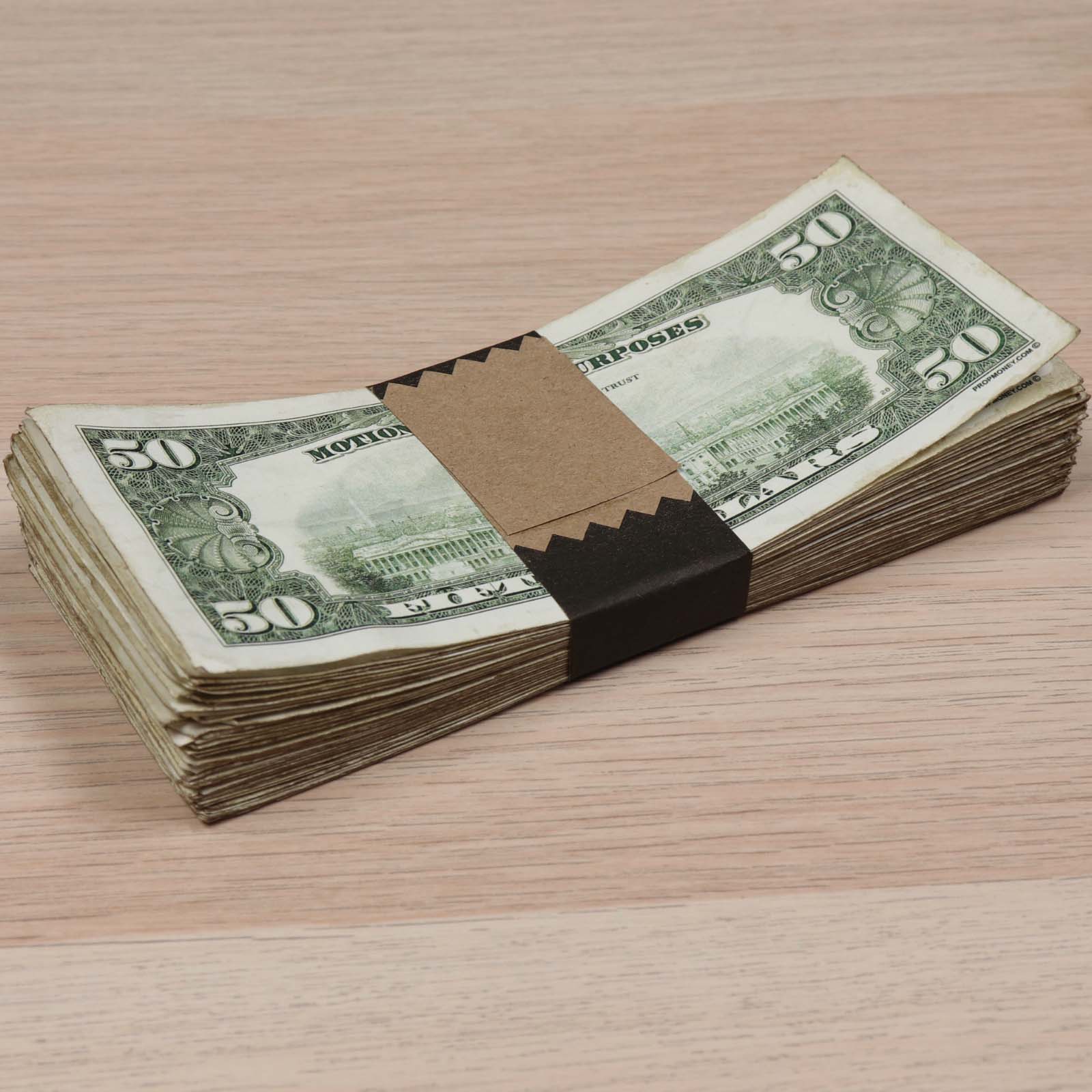 Money Prop -  1990 Series $50 ✔️RealAged™ Full Print $15,000 Stacks Bundle - Image 6