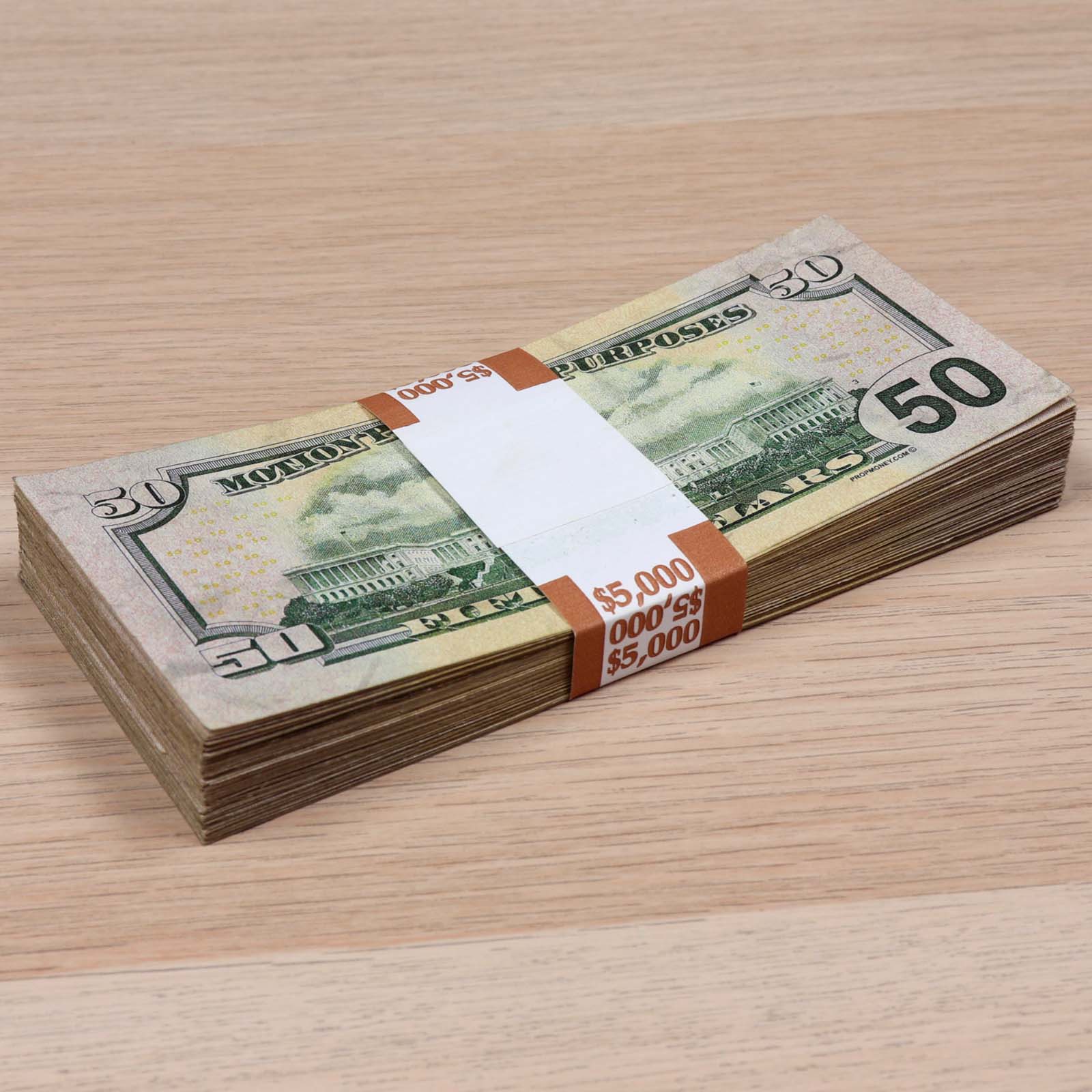 Money Prop - New Series $20 & $50 ✔️RealAged™ Full Print $7,000 Stack & Band Pack - Image 6