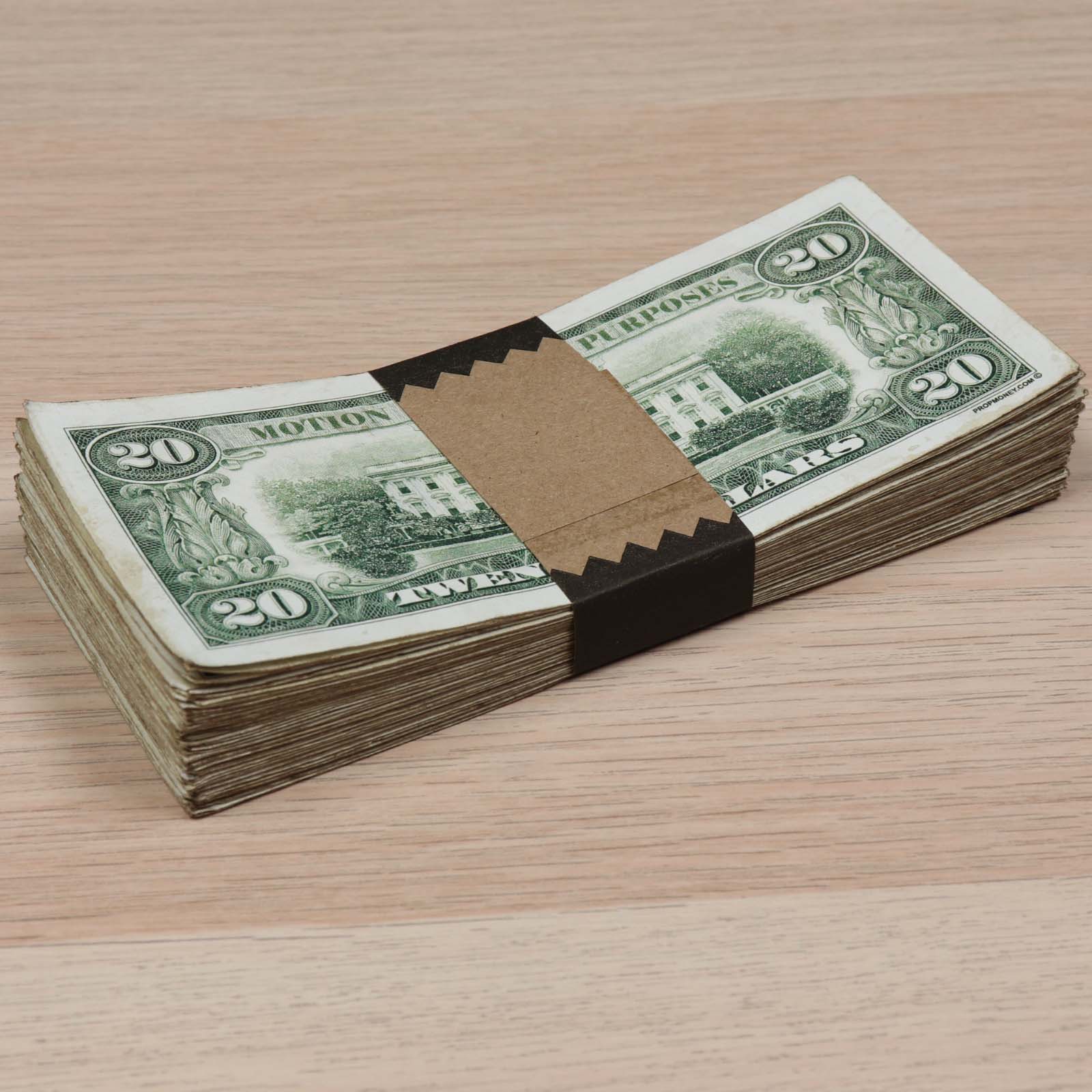 Money Prop - 1990 Series $20 ✔️RealAged™ Full Print $2,000 Stack - Image 6