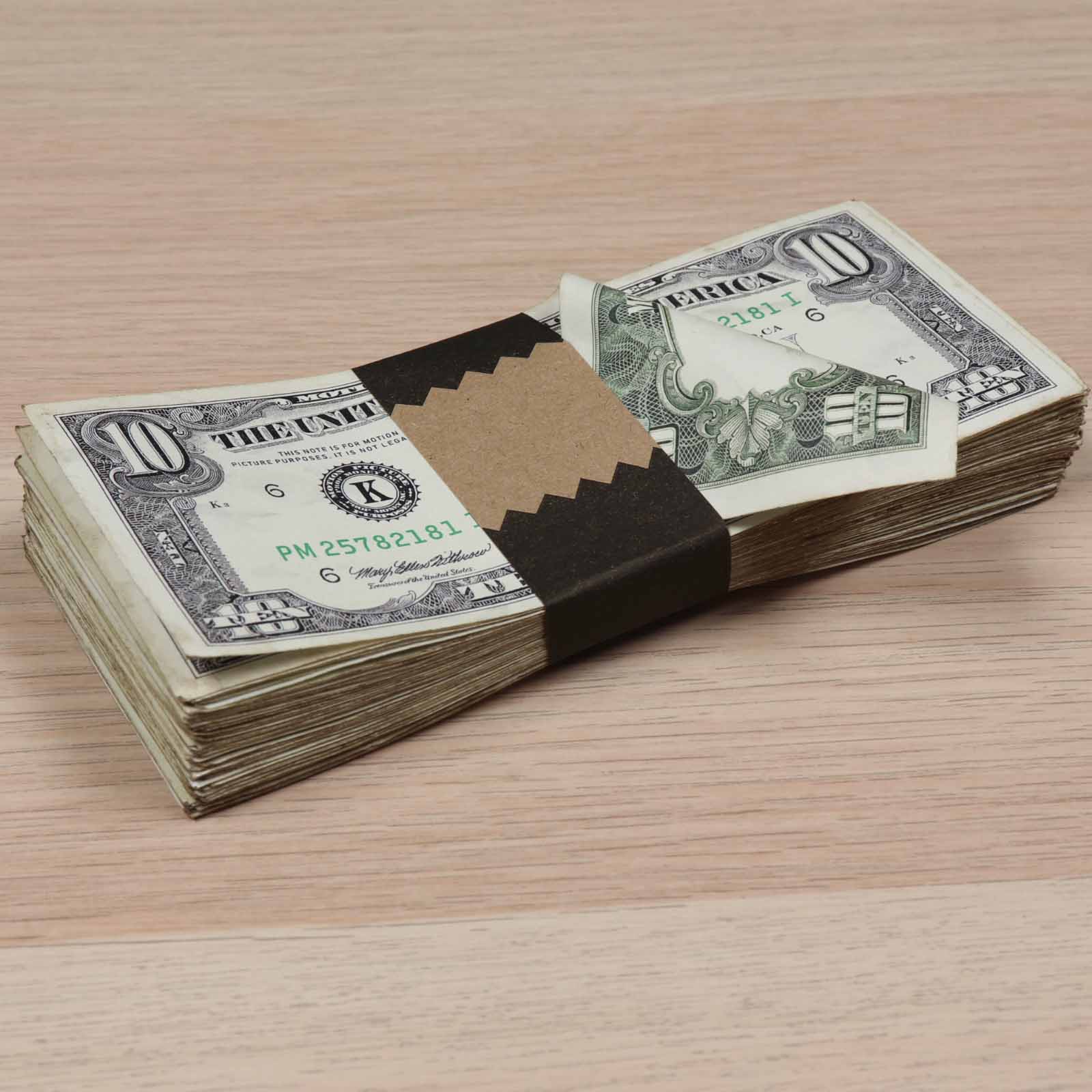 Money Prop - 1990 Series $10 ✔️RealAged™ $3,000 Stacks Bundle - Image 4