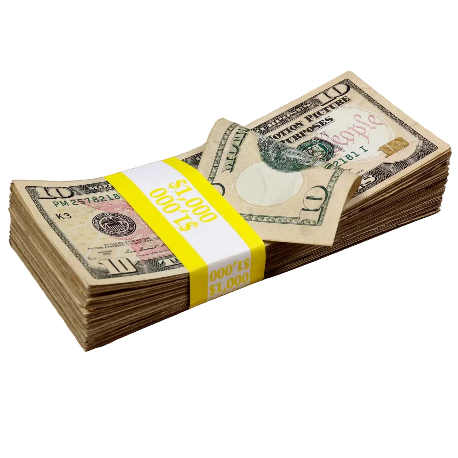 Money Prop - New Series $10 ✔️RealAged™ Full Print $3,000 Bundle - Image 6