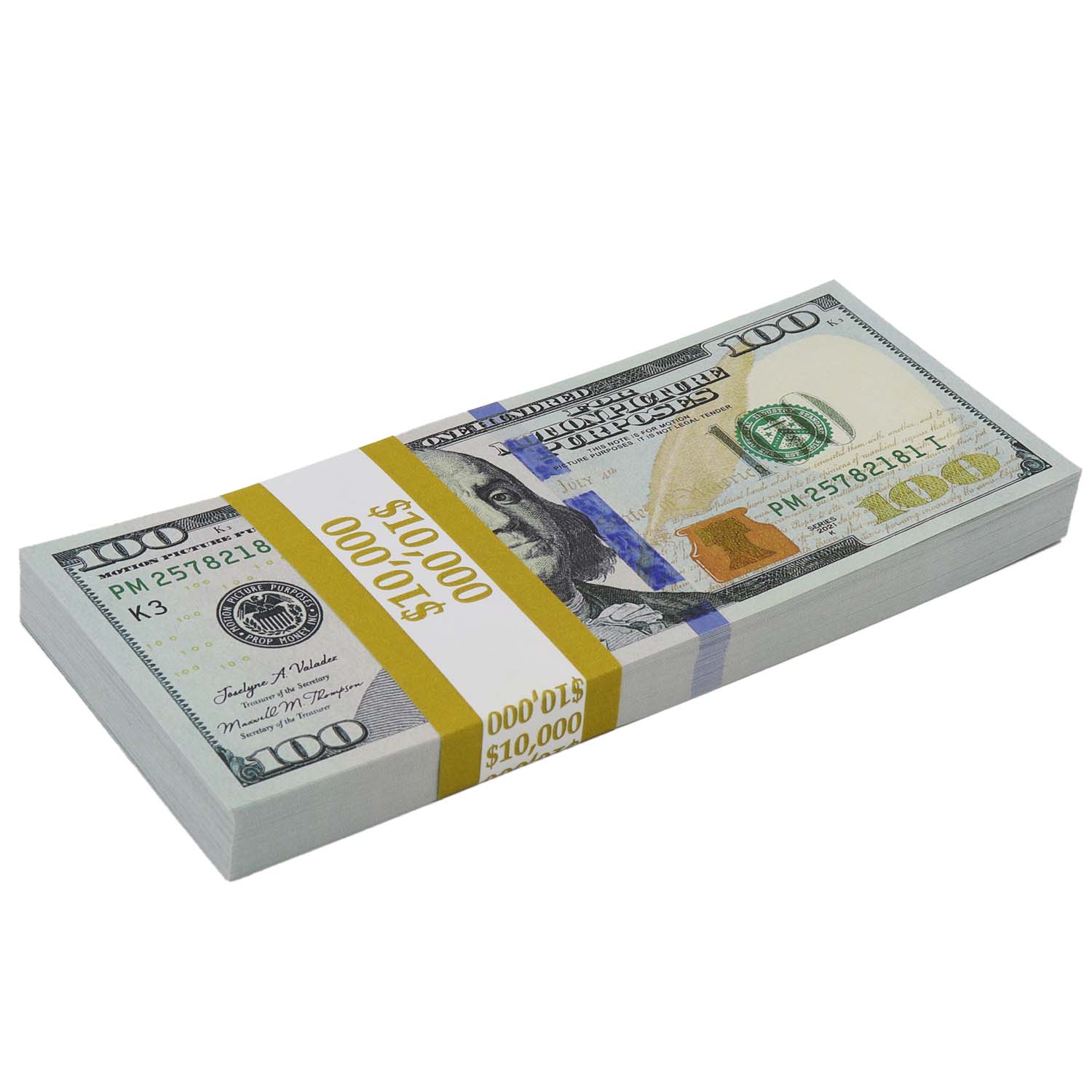 Money Prop - New Series $100 Full Print $500,000 Stacks & Briefcase - Image 5