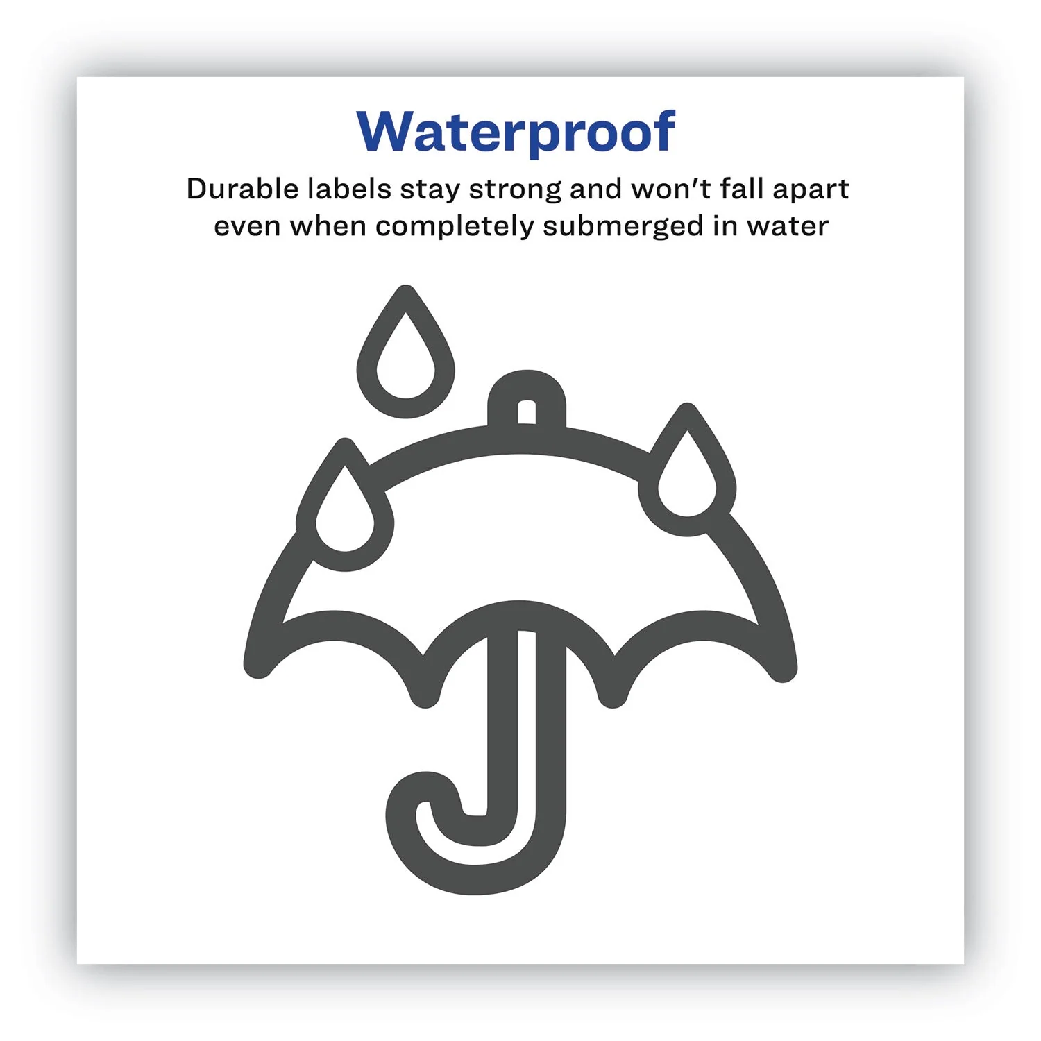 Avery Waterproof Shipping Labels with TrueBlock and Sure Feed, Laser Printers, 3.33 x 4, White, 6/Sheet, 50 Sheets/Pack - Image 2