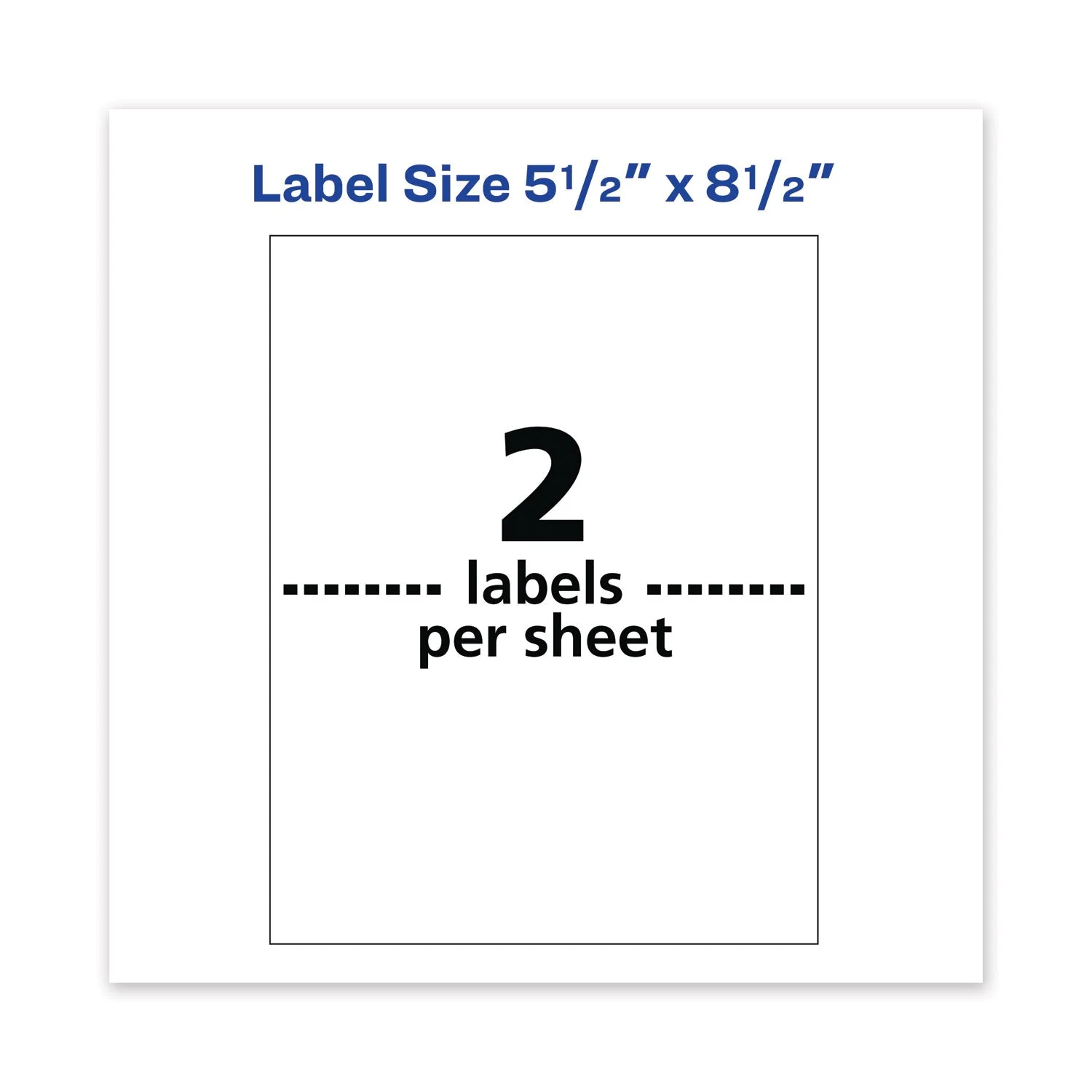 Avery Waterproof Shipping Labels with TrueBlock Technology, Laser Printers, 5.5 x 8.5, White, 2/Sheet, 500 Sheets/Box - Image 7