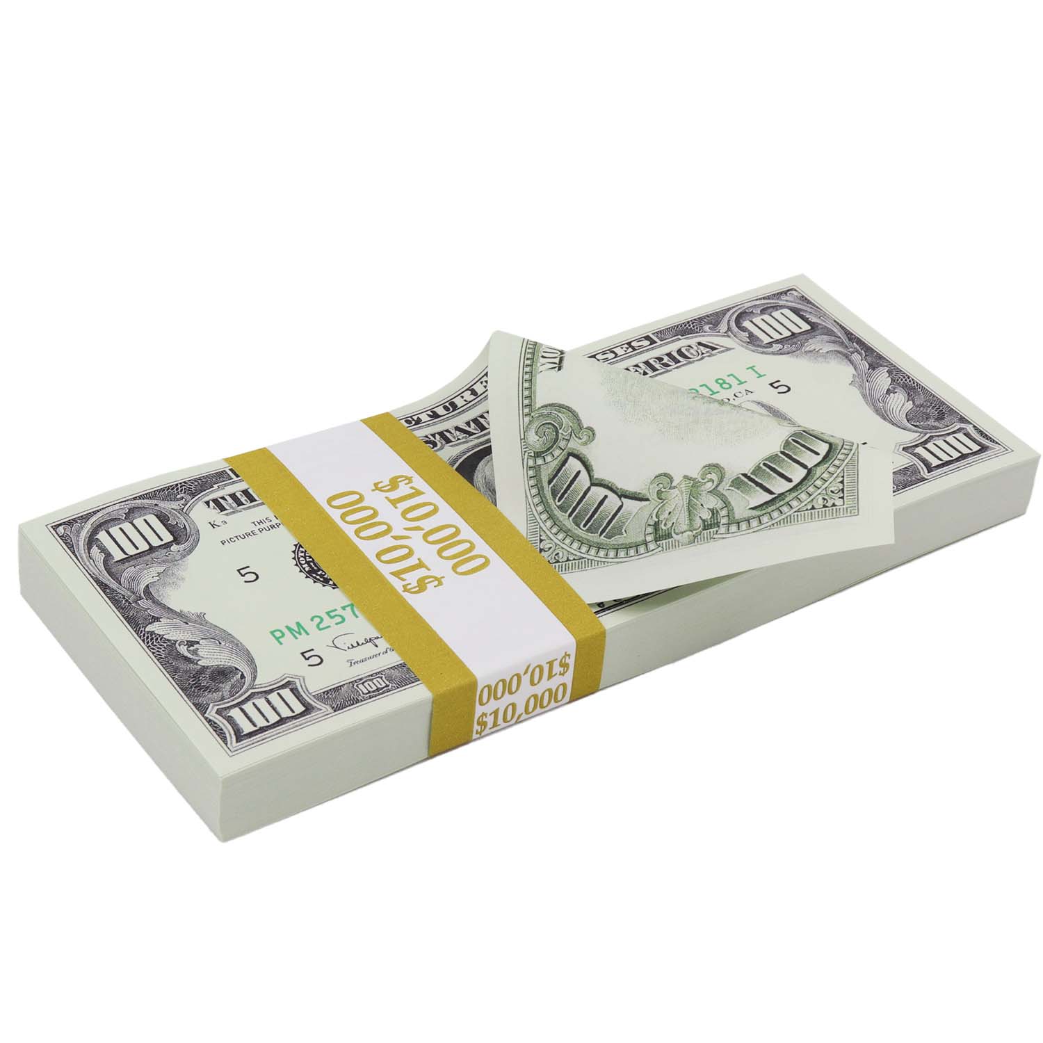 Money Prop - 1990 Series $100 Full Print $10,000 Stack - Image 2