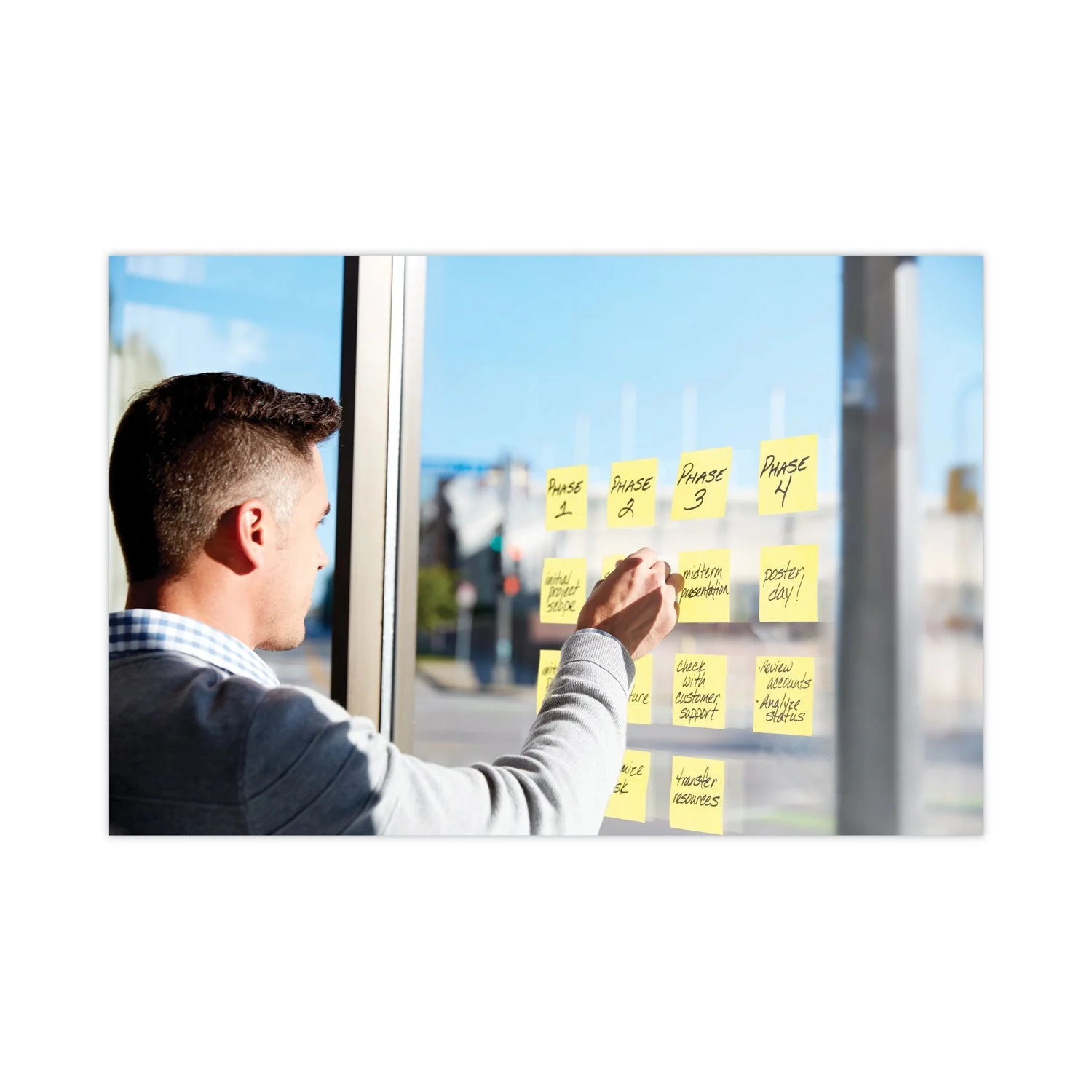 3M Post-it Pads in Canary Yellow, Cabinet Pack, 3" x 3", 90 Sheets/Pad, 24 Pads/Pack - Image 7