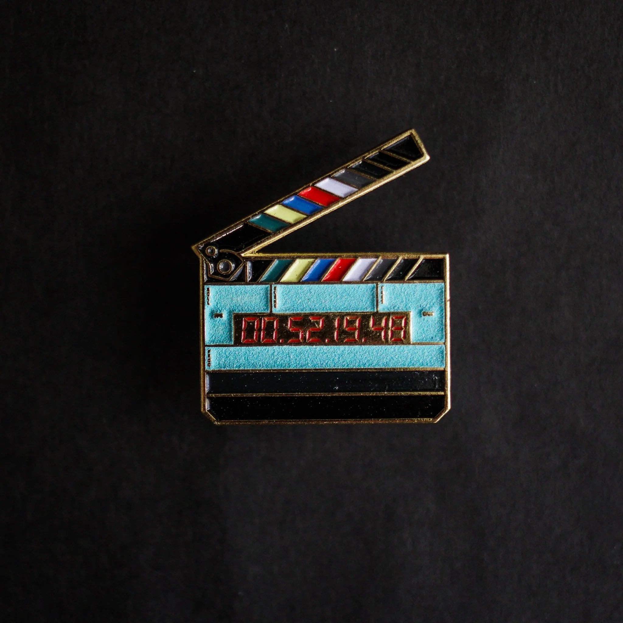 Timecode Slate Enamel Pin (Glow in the Dark) - Image 3